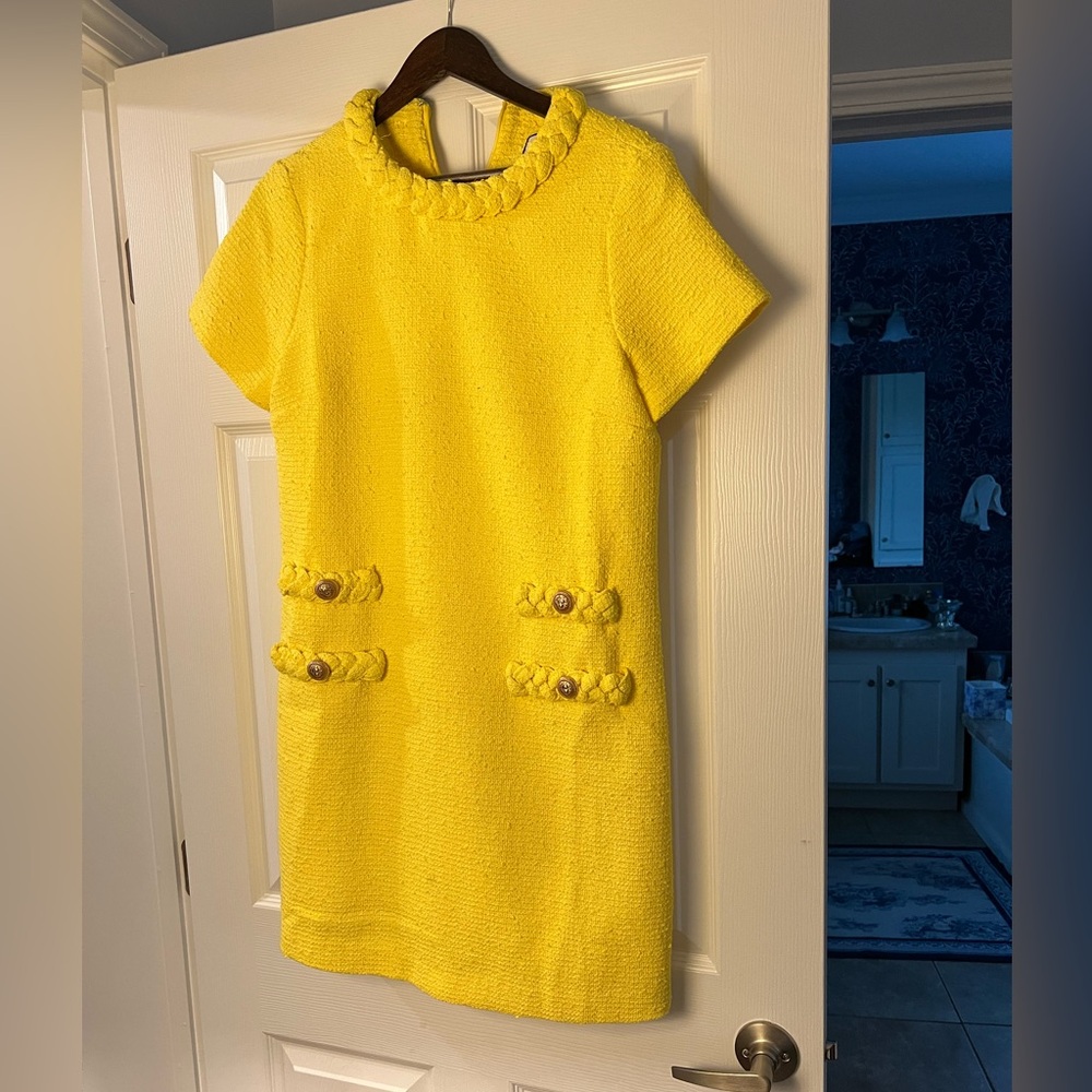 M Tuckernuck Yellow Tweed Dress